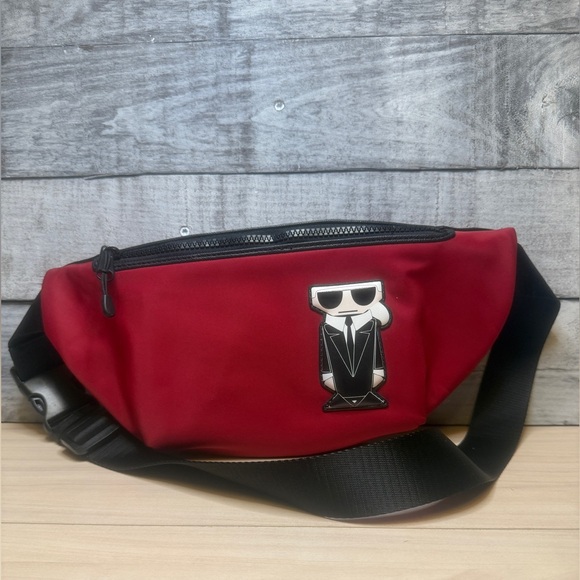 Karl Lagerfeld NWOT Red Belt Bag - Picture 3 of 6